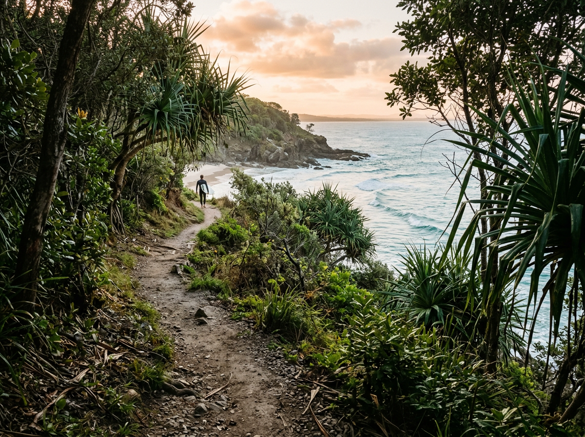 Early morning on the coastal track through Noosa National Park